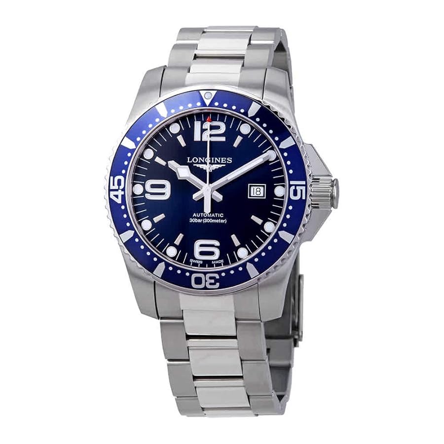 ロンジン コンスタンス L3.841.4 スポーツシリーズ メンズ時計 HYDROCONQUEST Automatic, Stainless Steel, Sunray Blue Dial